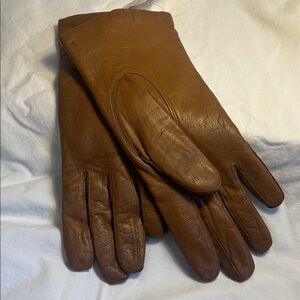 Vintage Woman’s Brown Leather Gloves Small